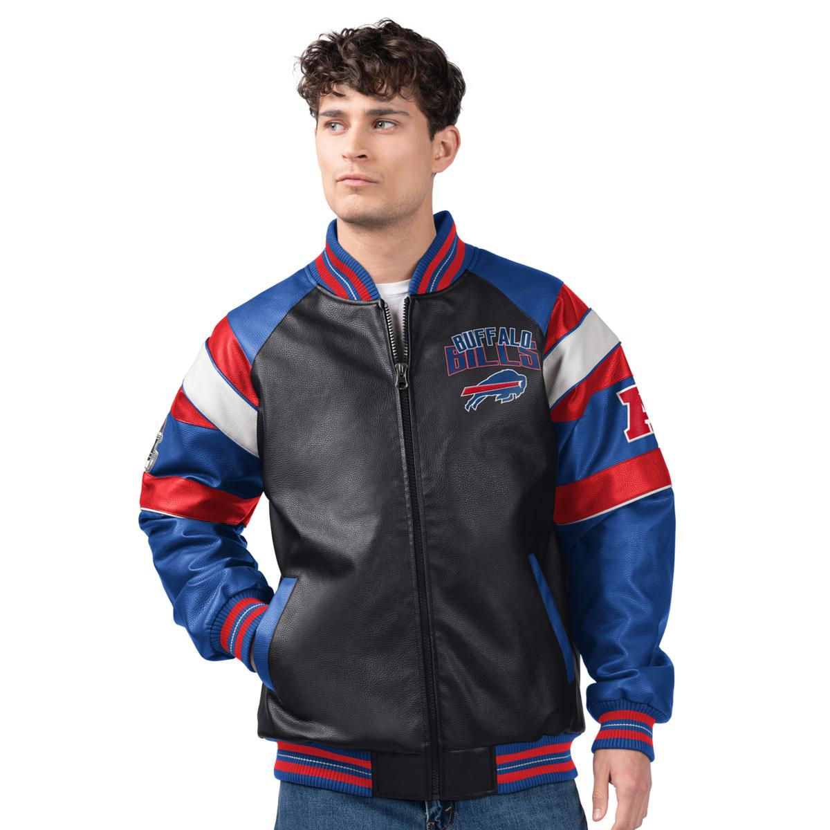 Officially Licensed NFL by Carl Banks Faux Leather Jacket
